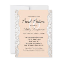 Lace Floral Branco sobre o Poracy Beige