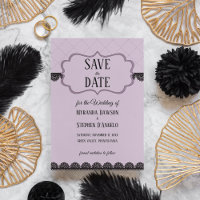 Lace Preto na Lavanda Suave Personalizar Salvar a