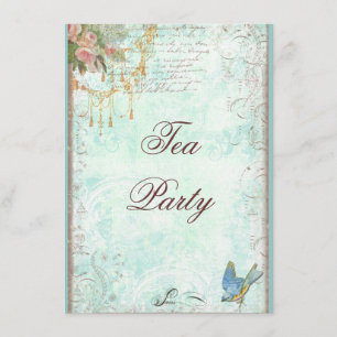 Convite Lace Scrolls, Bluebird e Tasills Convidam