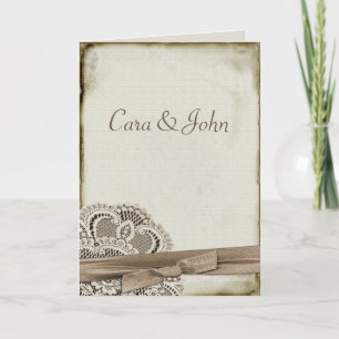 Convite Laço do vintage