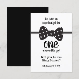 Convite Laço para pedido de porta-anel