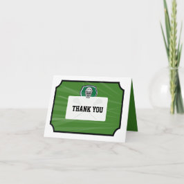 Convite Lacrosse Ticket VIP Bar Mitzvah Thank You Card