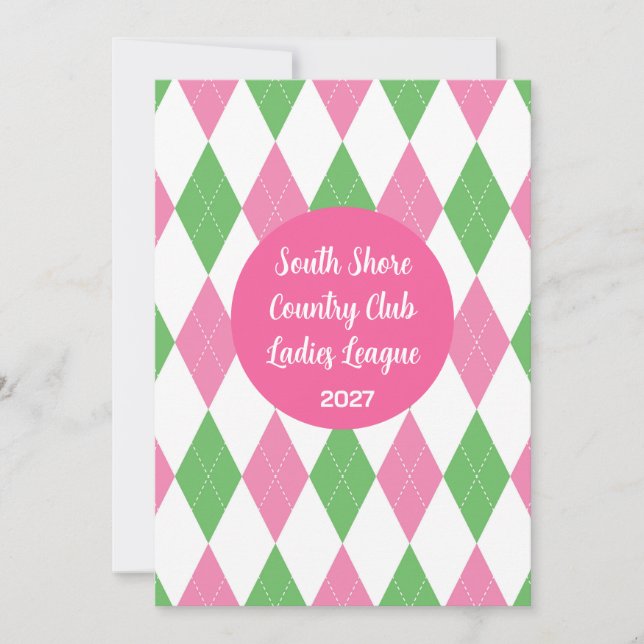 Convite Ladies Golf League Invitation (Frente)