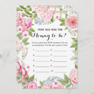 Convite Lado dobro jogos de 2 chás de fraldas como