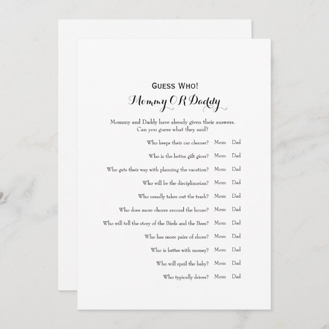 Convite Lado dobro - suposição dos desejos | dos jogos do (Frente/Verso)