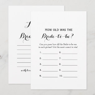 Convite Lado Duplo- 2 Jogo De Chá de panela - Quão Antig