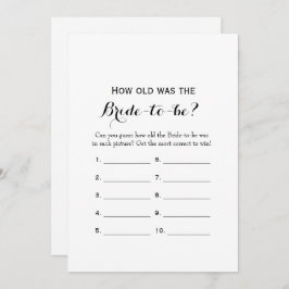 Convite Lado Duplo- 2 Jogo De Chá de panela - Quão Antigo|