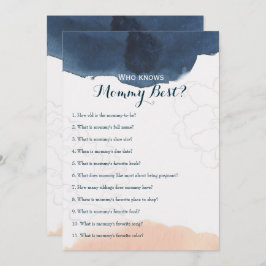 Convite Lado duplo - 2 jogos de Chá de fraldas