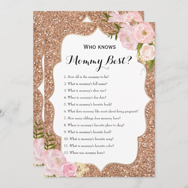 Convite Lado duplo - 2 jogos de Chá de fraldas (Frente/Verso)