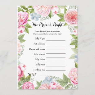 Convite Lado duplo - 2 jogos de Chá de fraldas