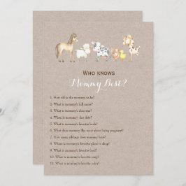 Convite Lado duplo - 2 jogos de Chá de fraldas