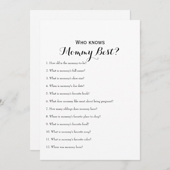 Convite Lado duplo - 2 jogos de Chá de fraldas (Frente/Verso)