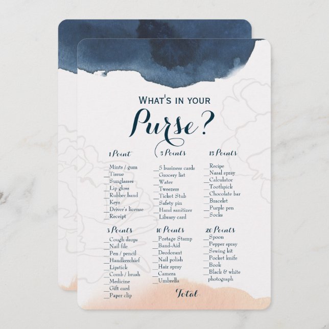 Convite Lado duplo - bolsa de jogos de 2 Chás de panela |  (Frente/Verso)