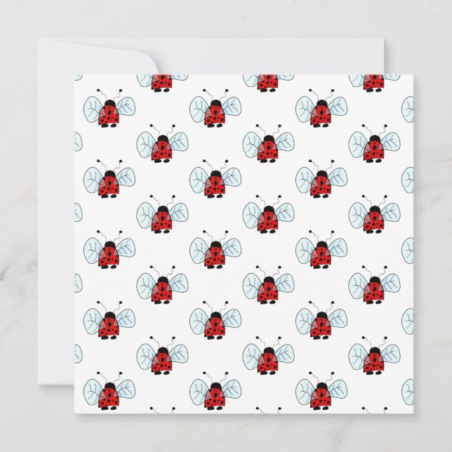Convite Ladybird (Frente)