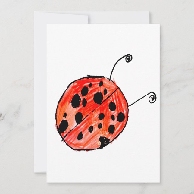 Convite Ladybug (Frente)