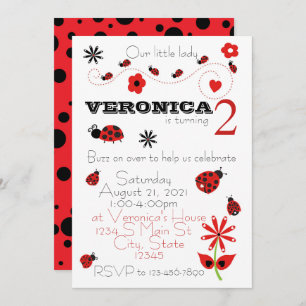 Convite Ladybug Birthday
