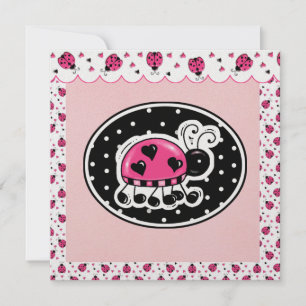 Convite LadyBug sortuda - SRF