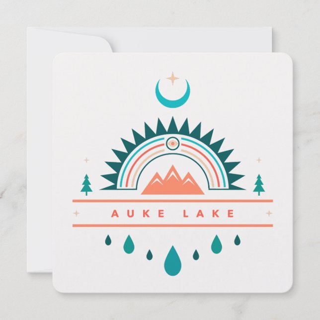 Convite lago auke alaska (Frente)
