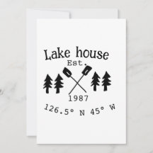 Lago House ets. Data ano em que as coordenadas per