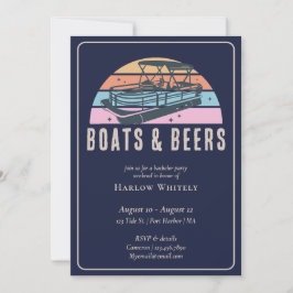 Convite Lago House NMaritime Boats Beers Bachelor Party