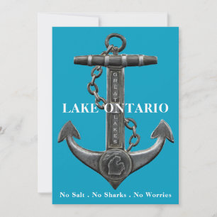 Convite Lago Ontario, pirata-âncora em angústia náutica