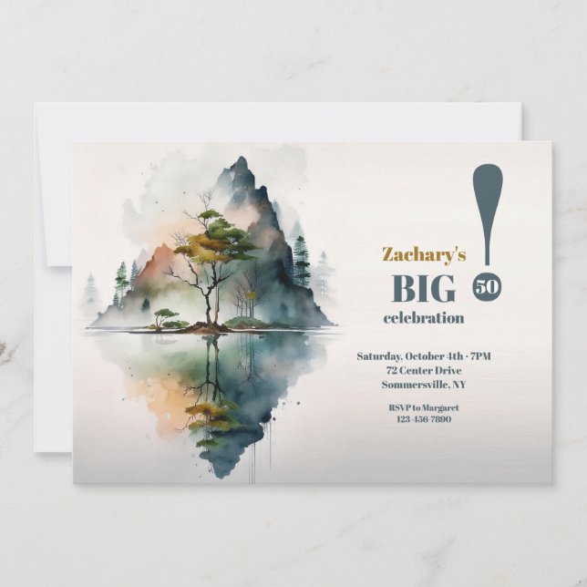 Convite Lago Reflexo  (Frente)