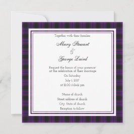 Convite Laird Scottish Wedding Square Invitation