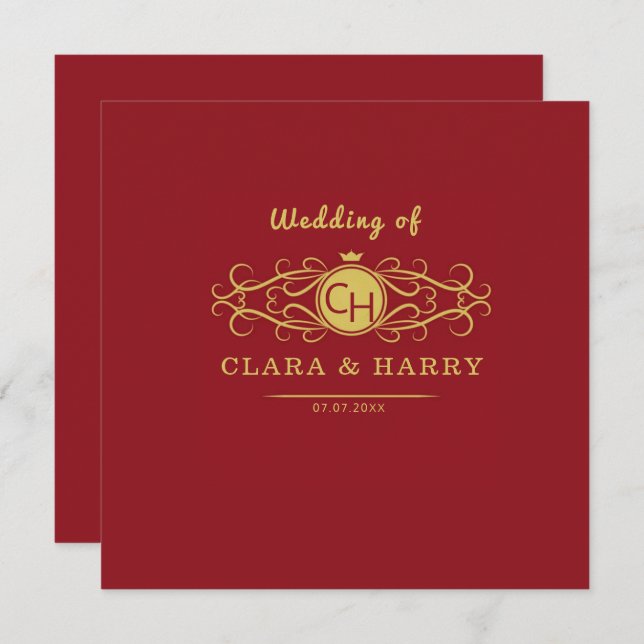 Convite Lámina de papel (Frente/Verso)