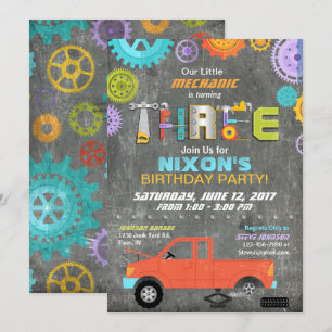 Convite Lâminas mecânicas para automóveis Ferramentas Calç