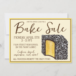Convite Lamington Assar Sale Dessert Bakery