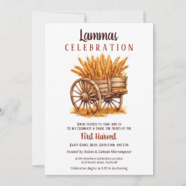 Convite Lammas Queda Equinox Colheita De Trigo