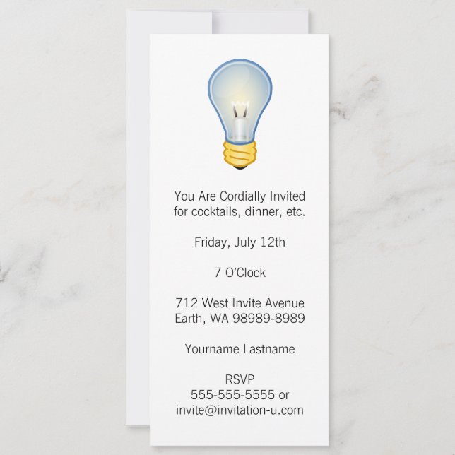 Convite Lâmpada (Frente)