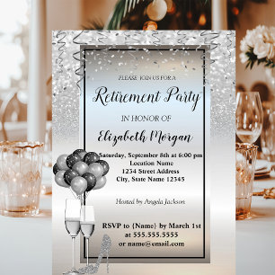 Convite Lâmpada de Prata,Vidro,Ballons - Partido da Reform