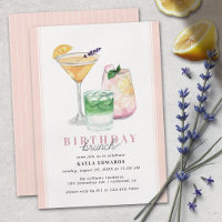 Lâmpada Rosa Pastel | Girly Cocktail Birthday Brun