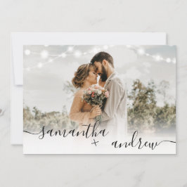 Convite Lâmpada russa de madeira marrom roteiro 4 fotos ca