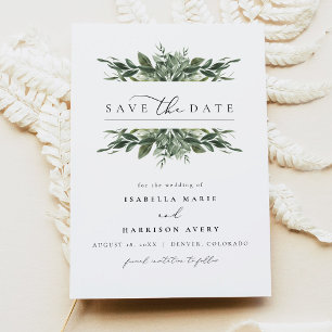 Convite LANA Moderno Save the Date Boêmio de Verduras
