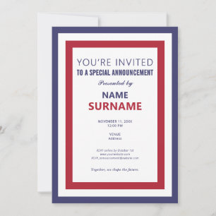 Convite Lançamento da Campanha do Pântano Candidato Políti