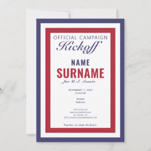 Convite Lançamento da Campanha Gala do Candidato Político