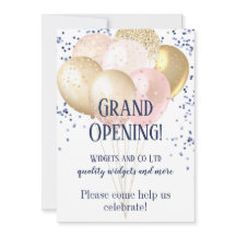 Lançamento de negócios de grande abertura