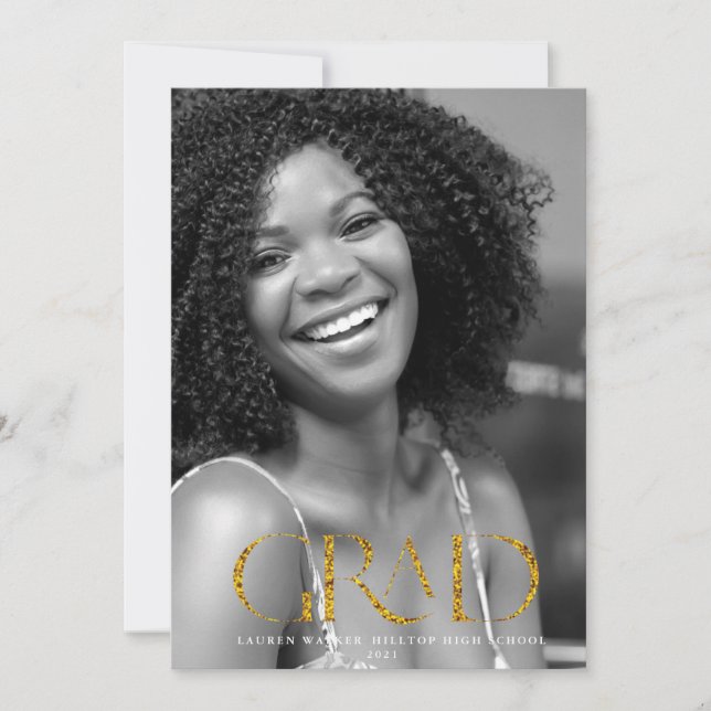 Convite lançamento do formando de script elegante do spark (Frente)