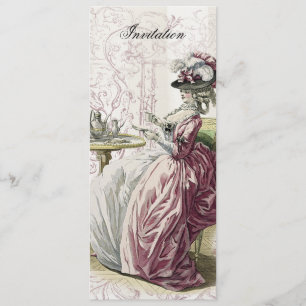 Convite Lanche no linho