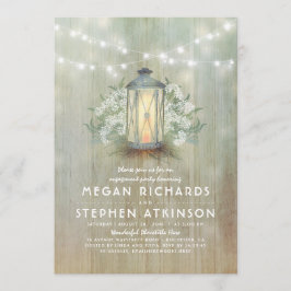 Convite Lanterna e Festa de noivado russa do bafo