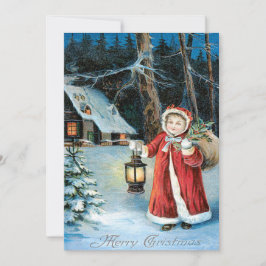 Convite Lanterna Holly Winter Cottage