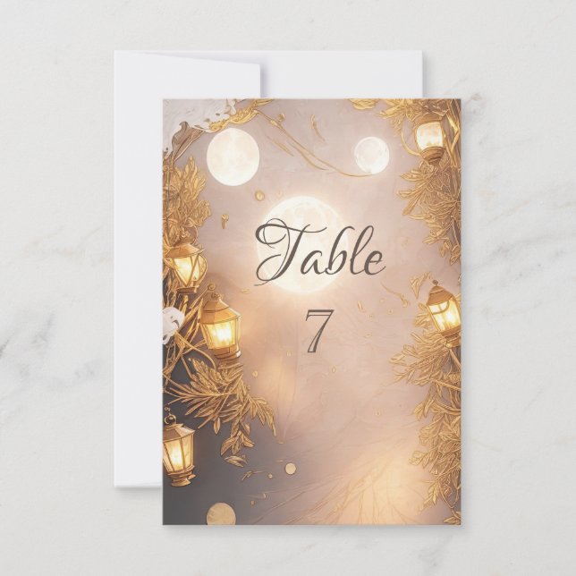 Convite Lanterna Rústica das Ramificações Elegantes (Frente)