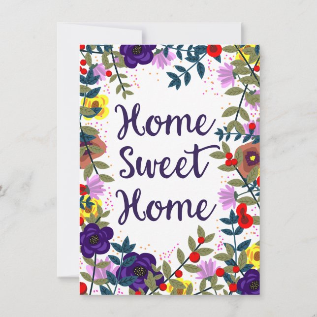 Convite Lar Doce Lar Recife Floral (Verso)