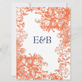 Convite Laranja e Branco - Anticorpo Floral