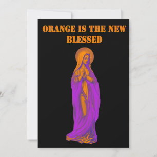 Convite Laranja é o Novo Ícone da Virgem Maria Bendita
