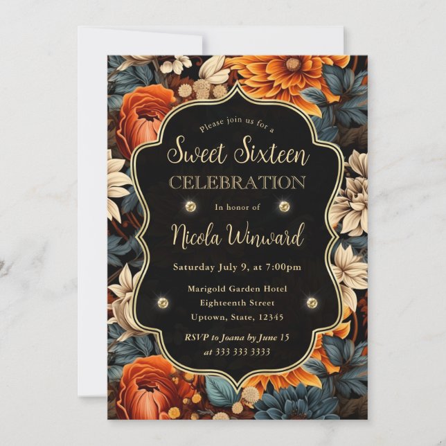 Convite Laranja Laranja Laranja Cachorro Cai Deixa Doce 16 (Frente)