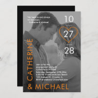 Laranja Minimalista Moderno de Foto Escura do Cobr