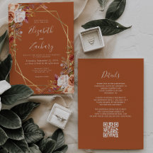 Laranja Queimado Aquarela Floral Outono Dourado Ca